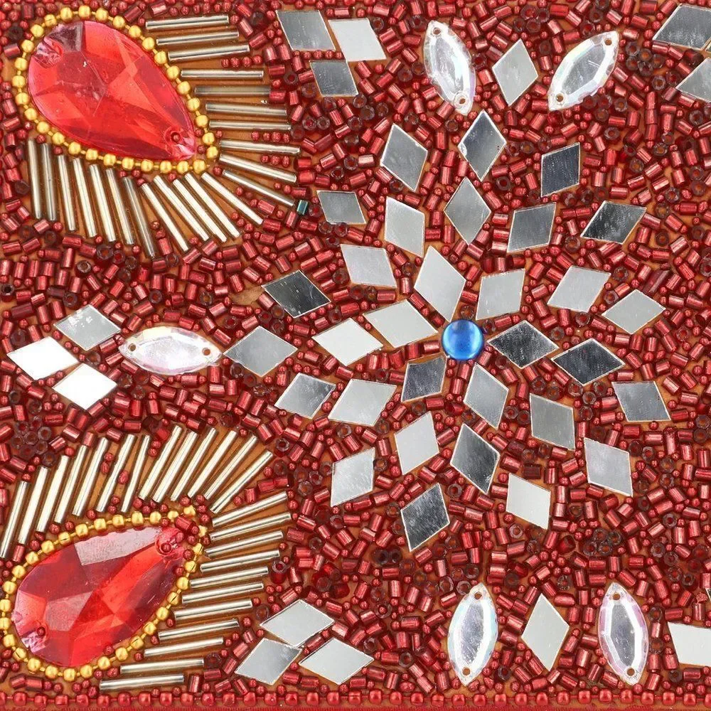 Bedazzled Diary Journals Red Set Of (3)